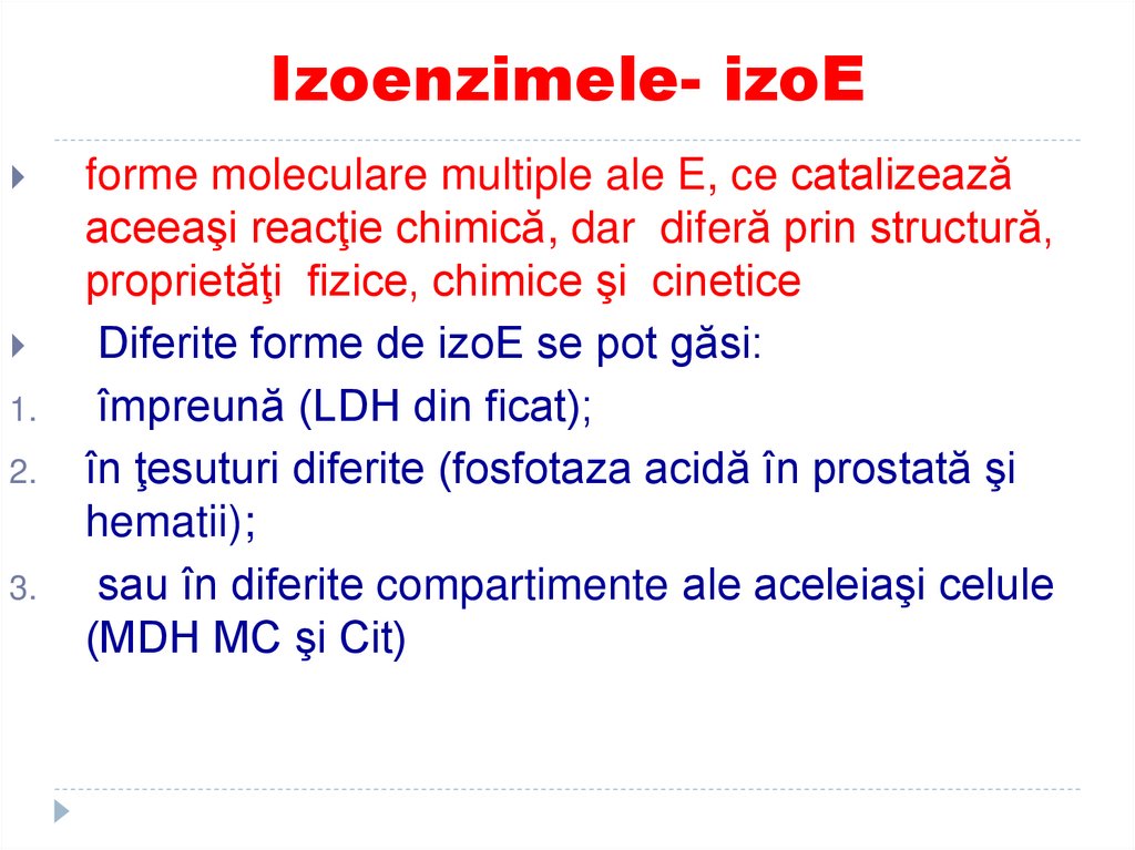 Izoenzimele- izoE
