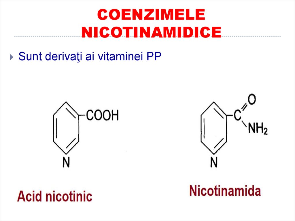 COENZIMELE NICOTINAMIDICE