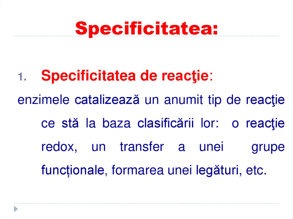 Specificitatea: