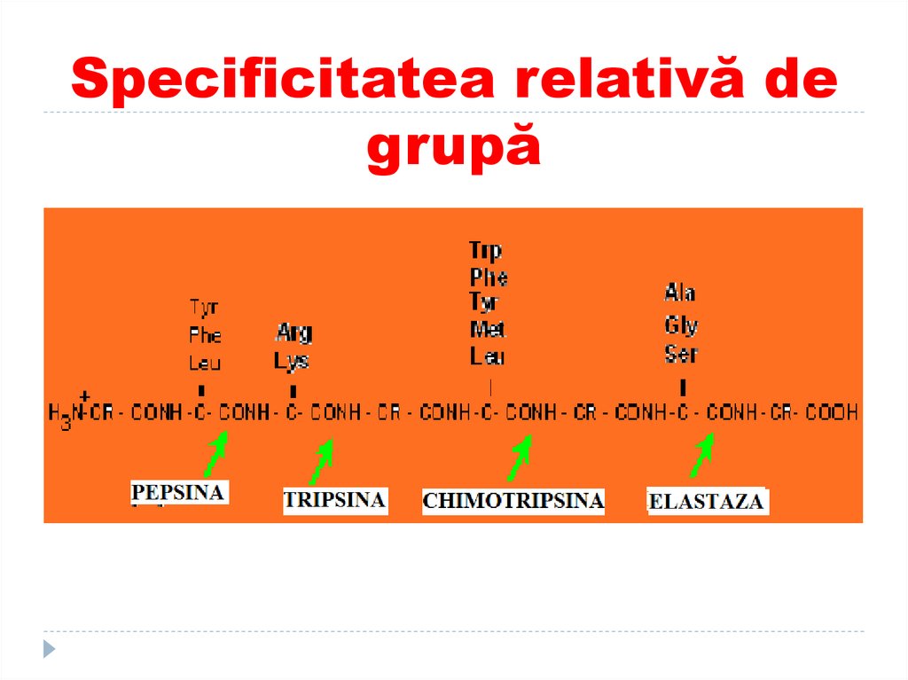 Specificitatea relativă de grupă