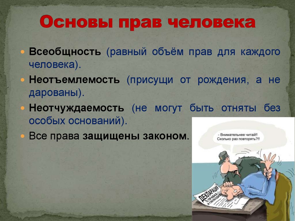 Основы прав человека