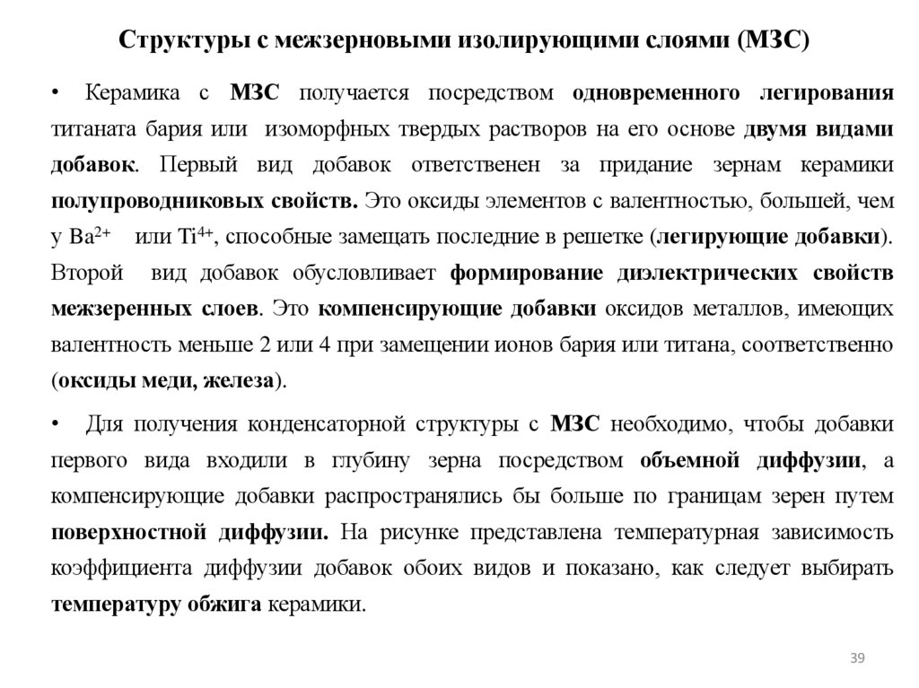 Структуры с межзерновыми изолирующими слоями (МЗС)