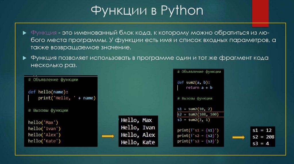 Функции в Python