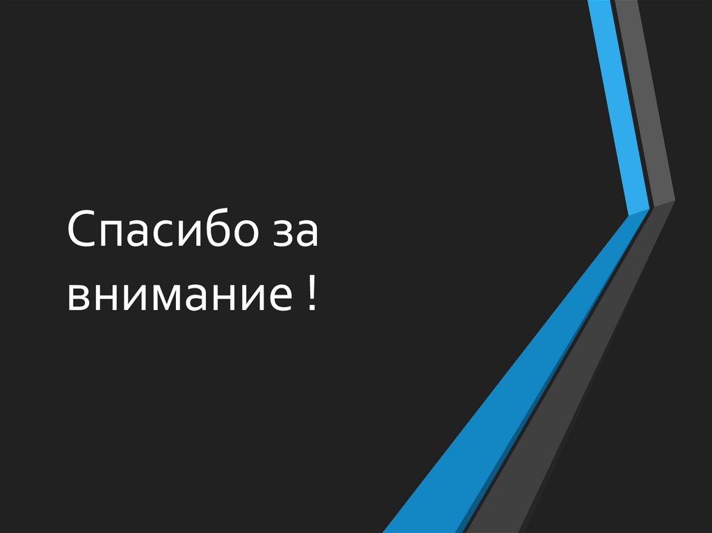 Спасибо за внимание !