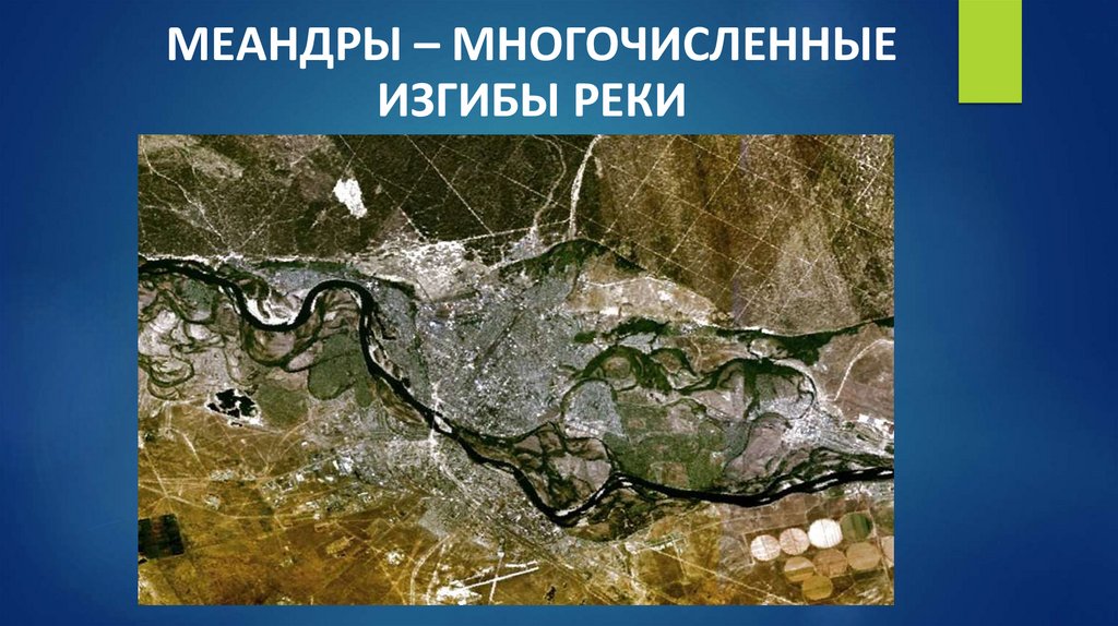 МЕАНДРЫ – МНОГОЧИСЛЕННЫЕ ИЗГИБЫ РЕКИ