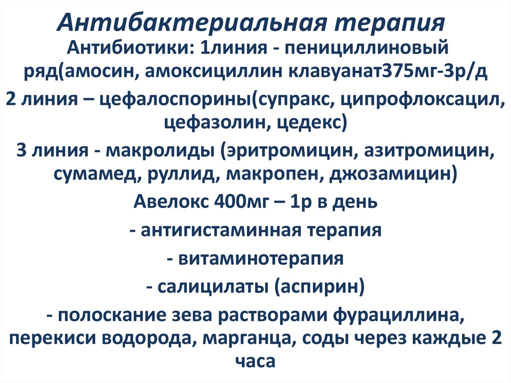 Антибактериальная терапия
