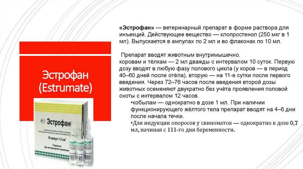 Эстрофан (Estrumate)