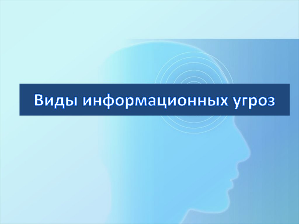 Виды информационных угроз