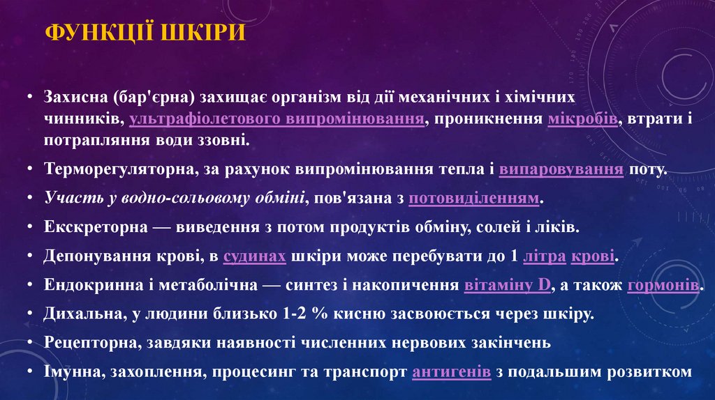 Функції шкіри