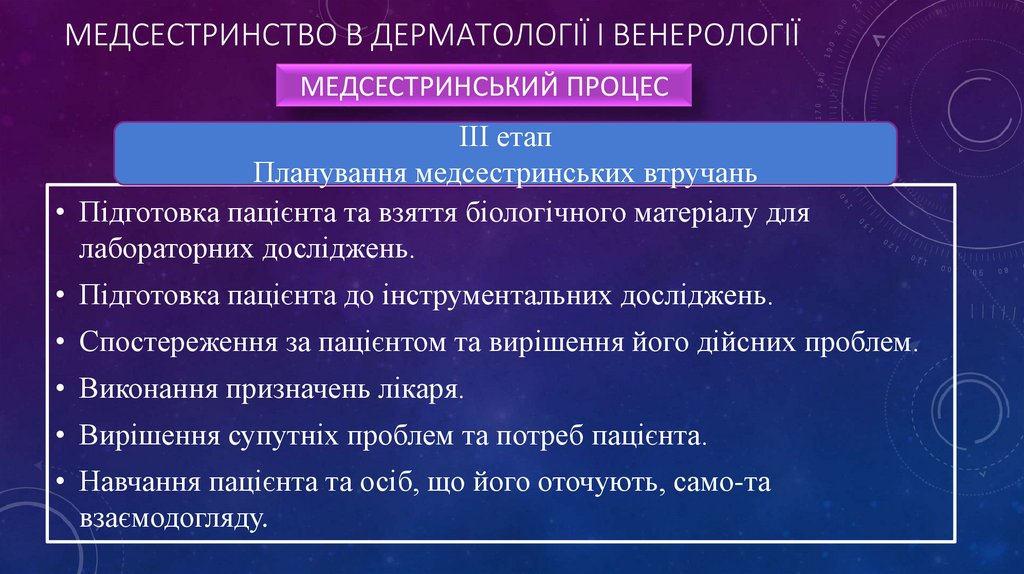 Медсестринство в дерматології і венерології