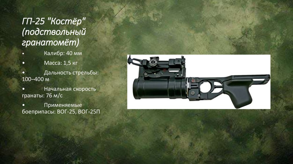 ГП-25 "Костёр" (подствольный гранатомёт)