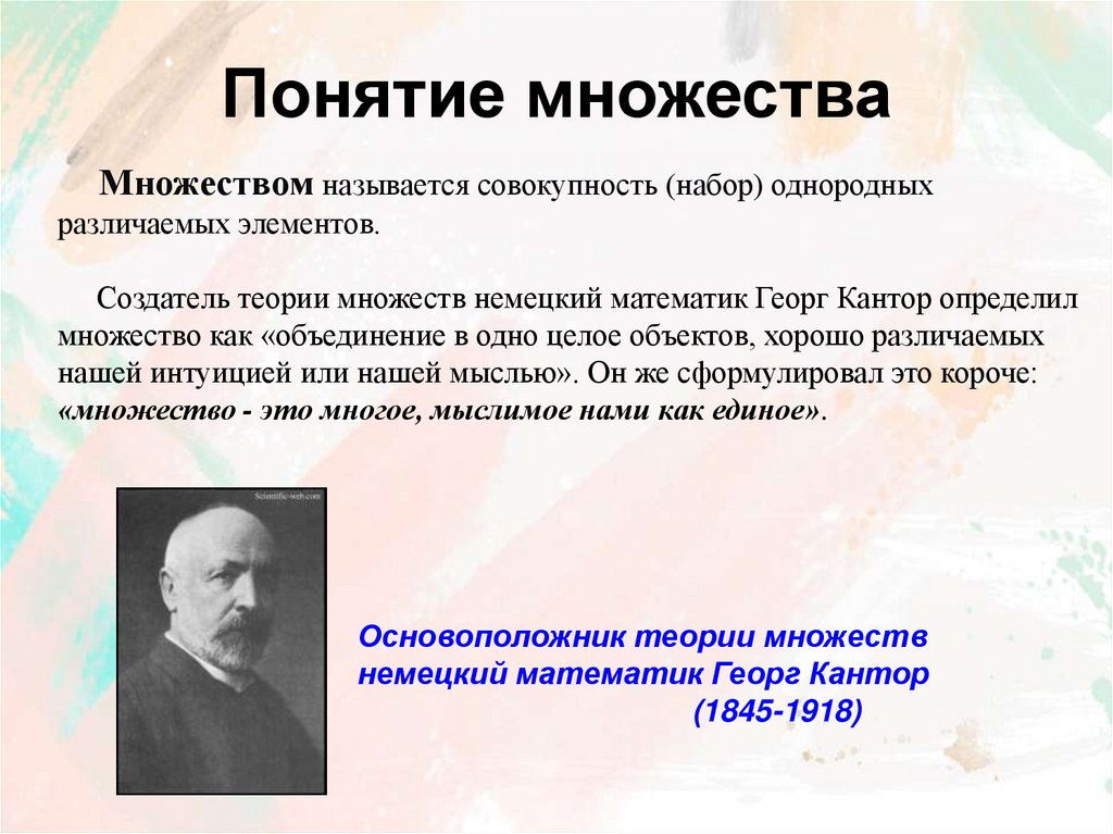 Понятие множества