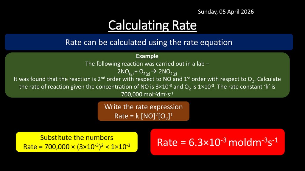Chemical kinetics - online presentation