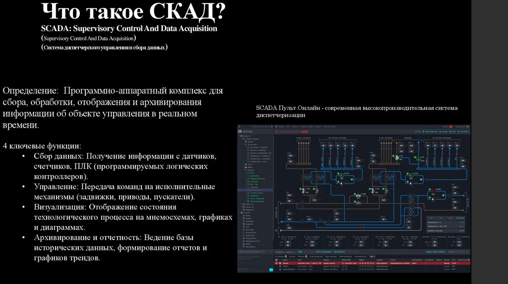 Что такое СКАД? SCADA: Supervisory Control And Data Acquisition (Supervisory Control And Data Acquisition) (Система