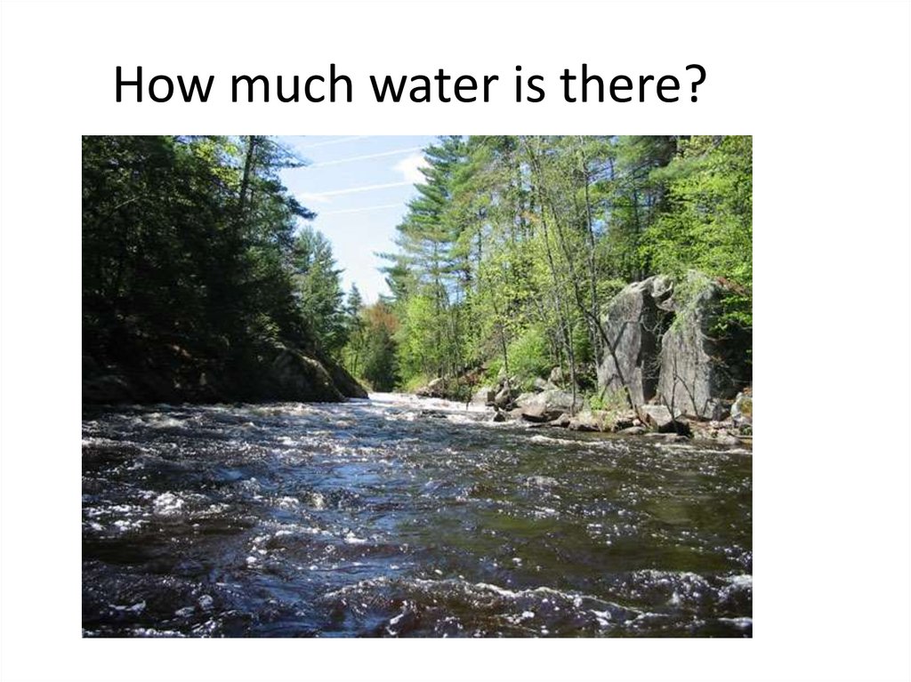 How much water is there?