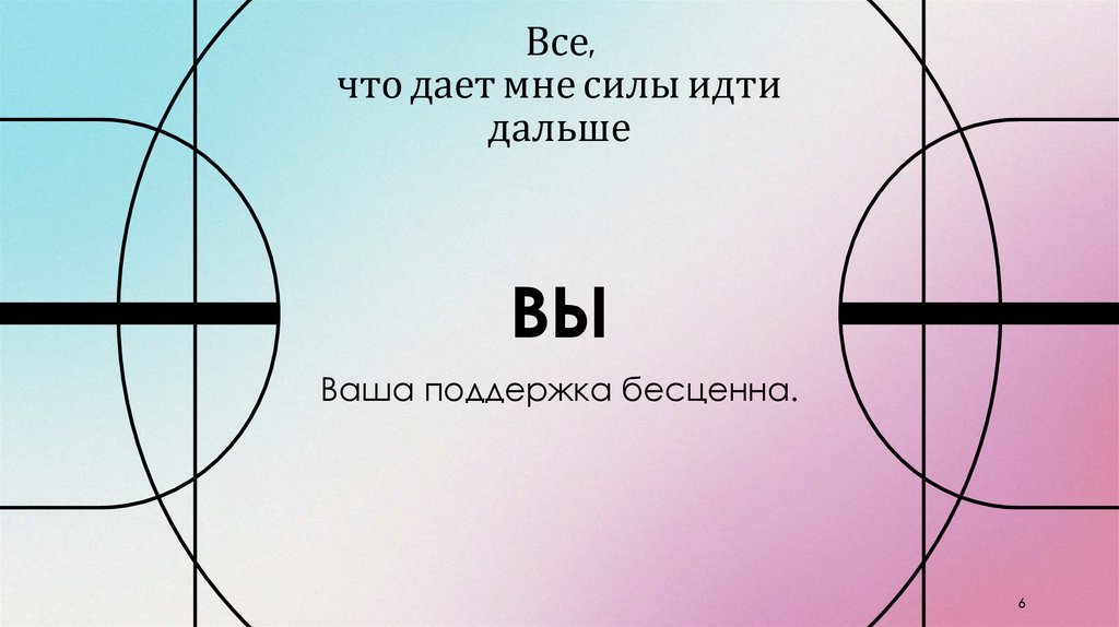 Все, что дает мне силы идти дальше