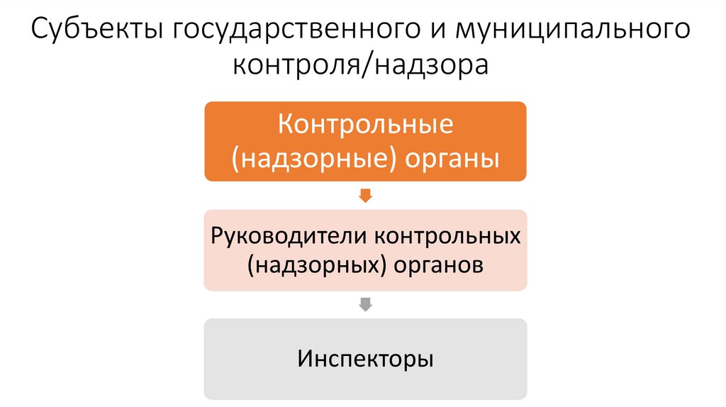 Субъекты государственного и муниципального контроля/надзора