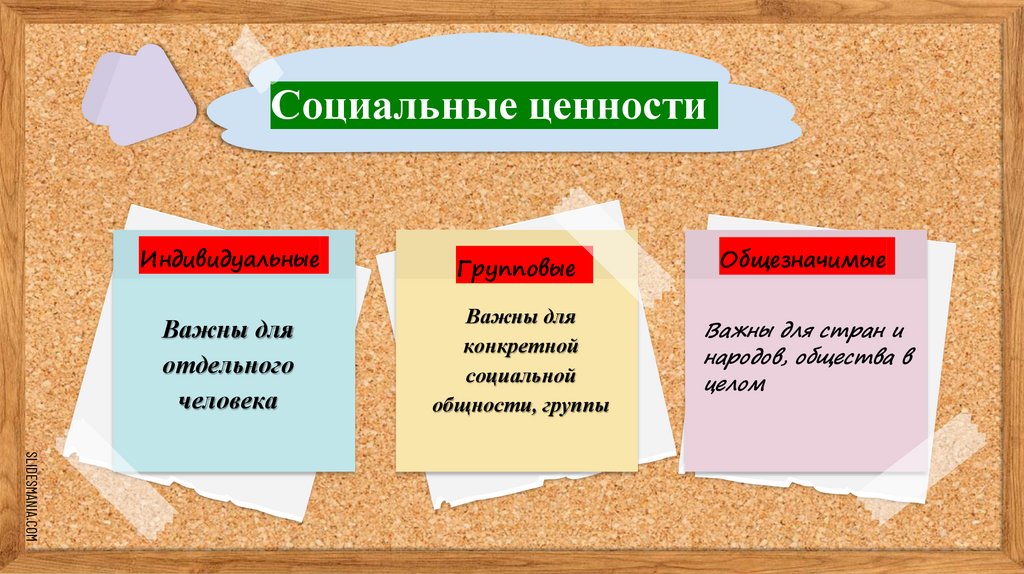 Социальные ценности