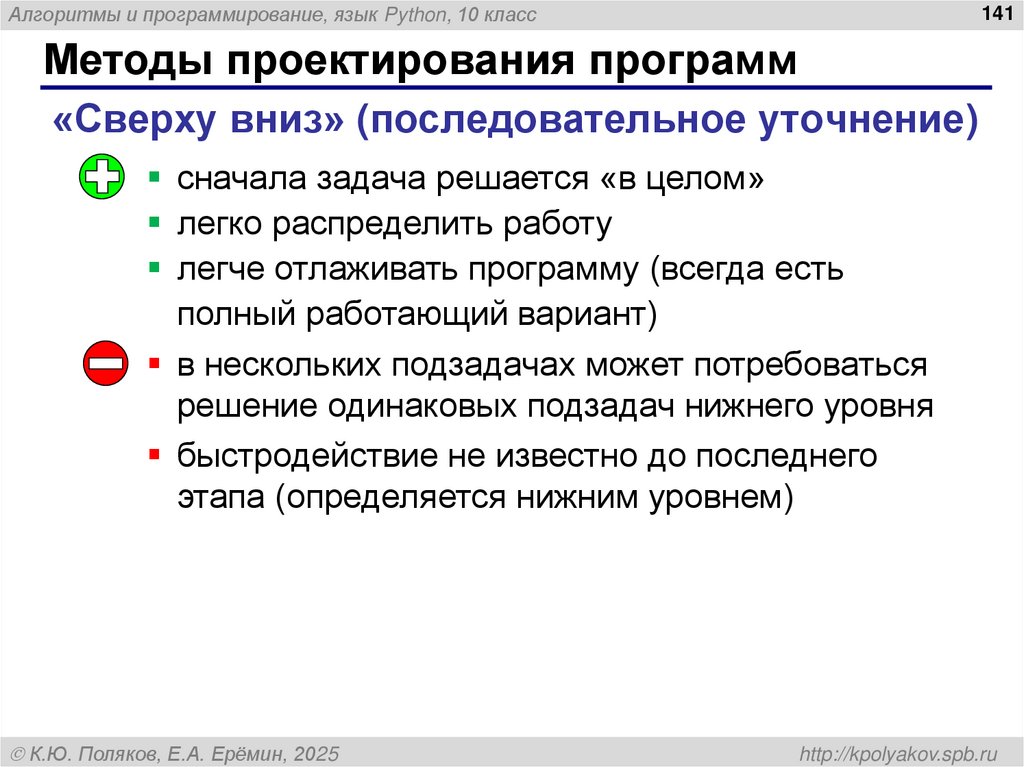 Методы проектирования программ