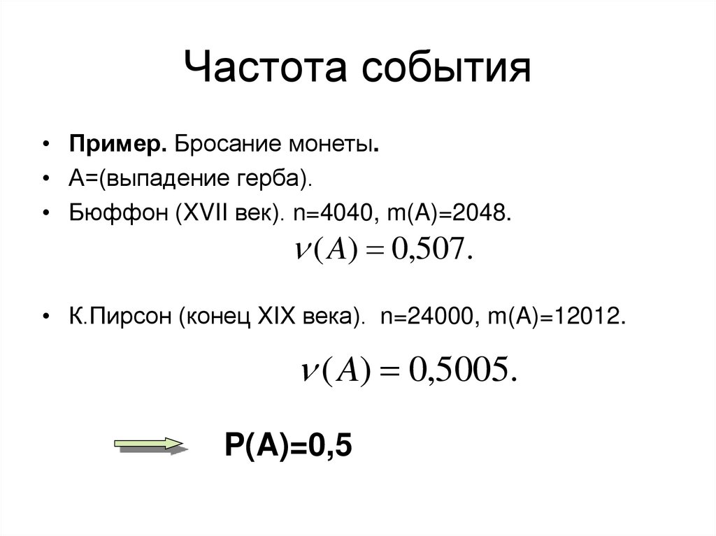 Частота события