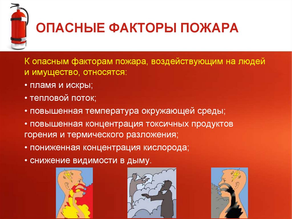 ОПАСНЫЕ ФАКТОРЫ ПОЖАРА