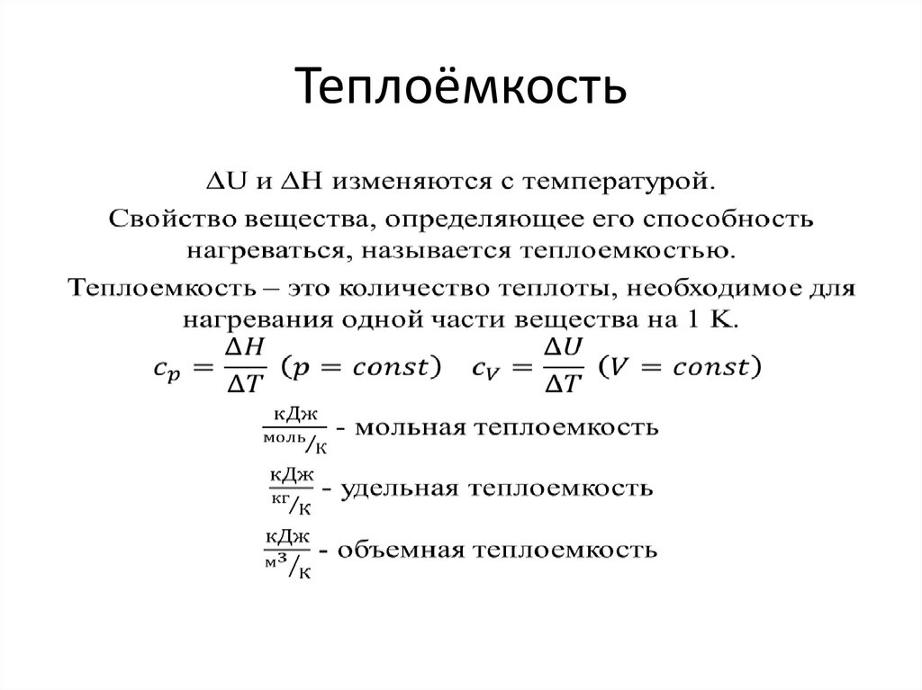 Теплоёмкость