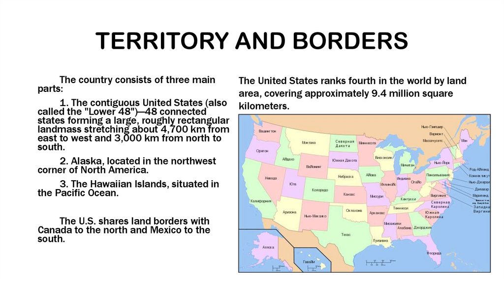 TERRITORY AND BORDERS