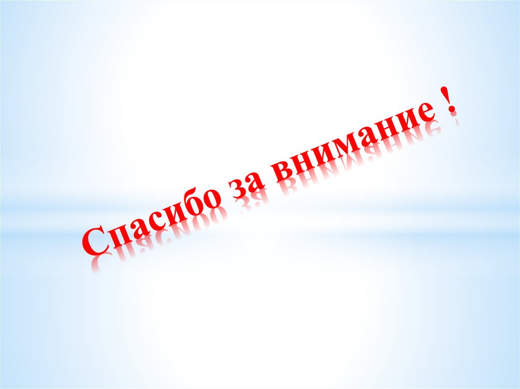 Спасибо за внимание !