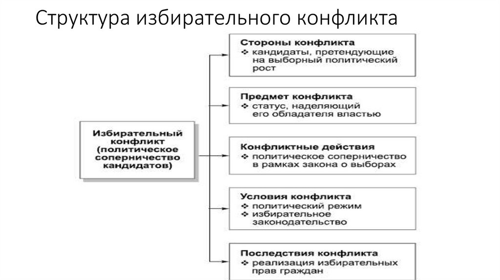 Структура избирательного конфликта