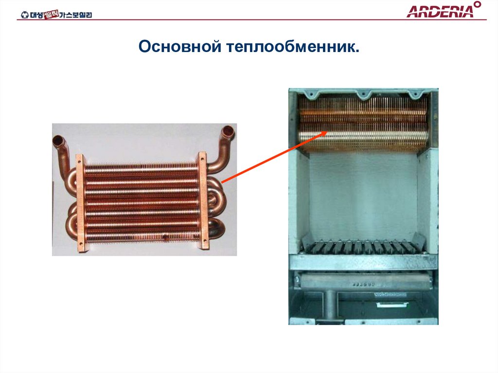 Основной теплообменник.