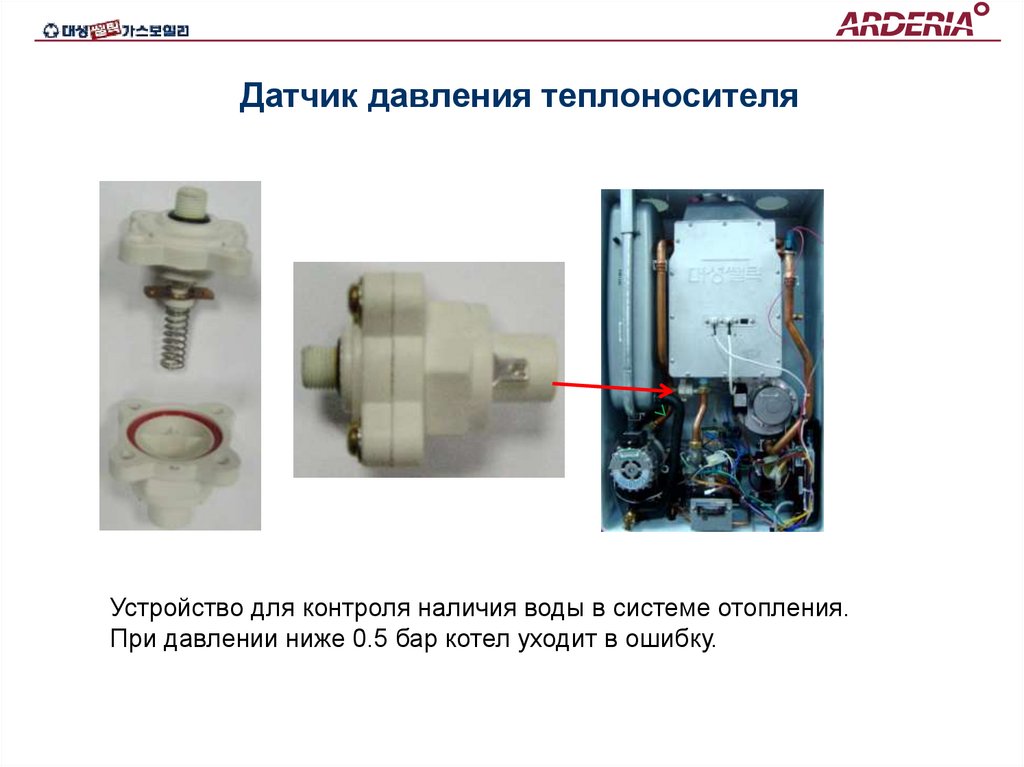 Датчик давления теплоносителя