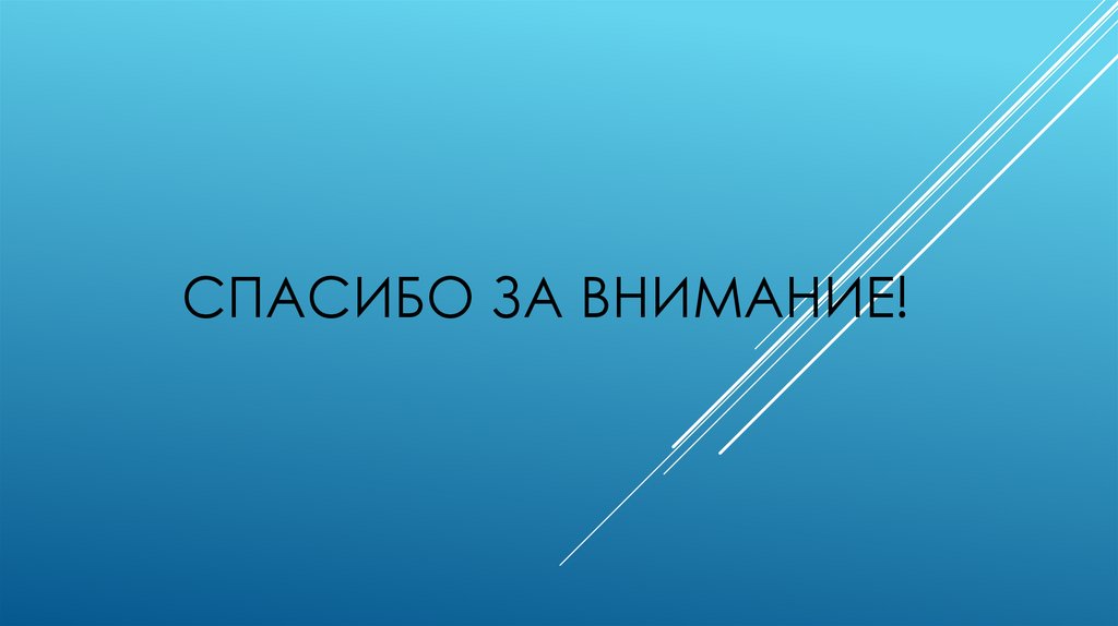 СПАСИБо ЗА ВНИМАНИЕ!
