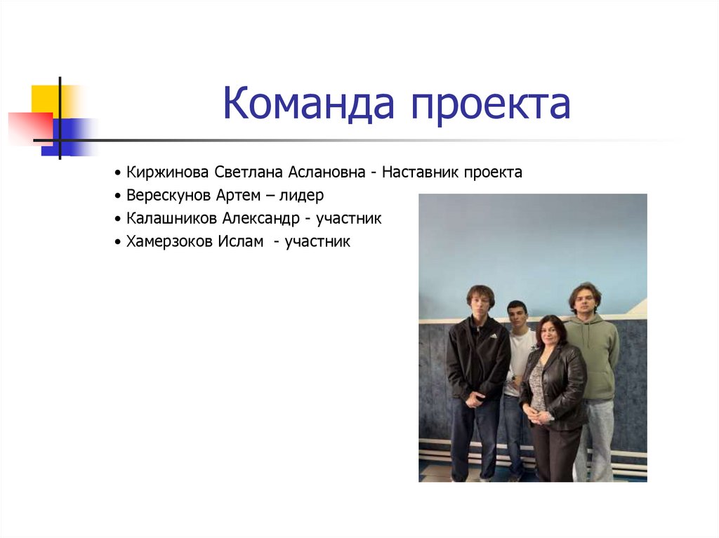 Команда проекта