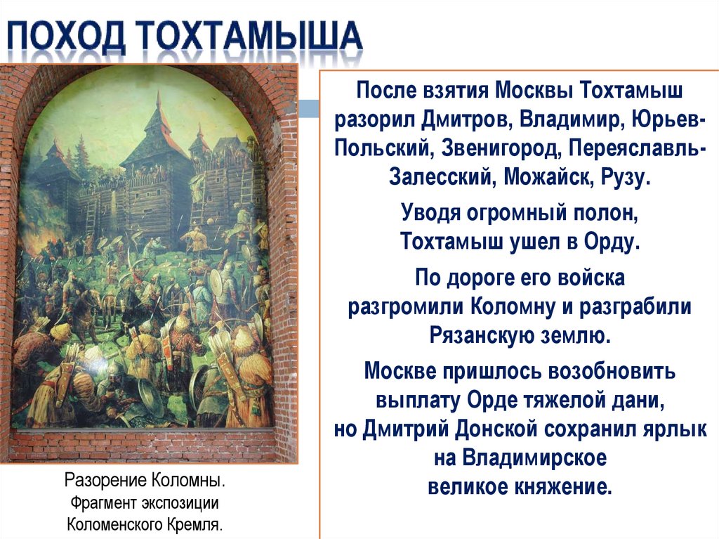 Русь и Орда после Куликовской битвы