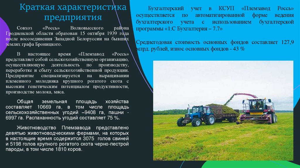 Краткая характеристика предприятия