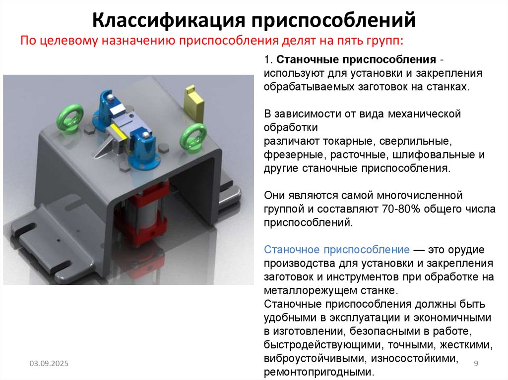 Классификация приспособлений