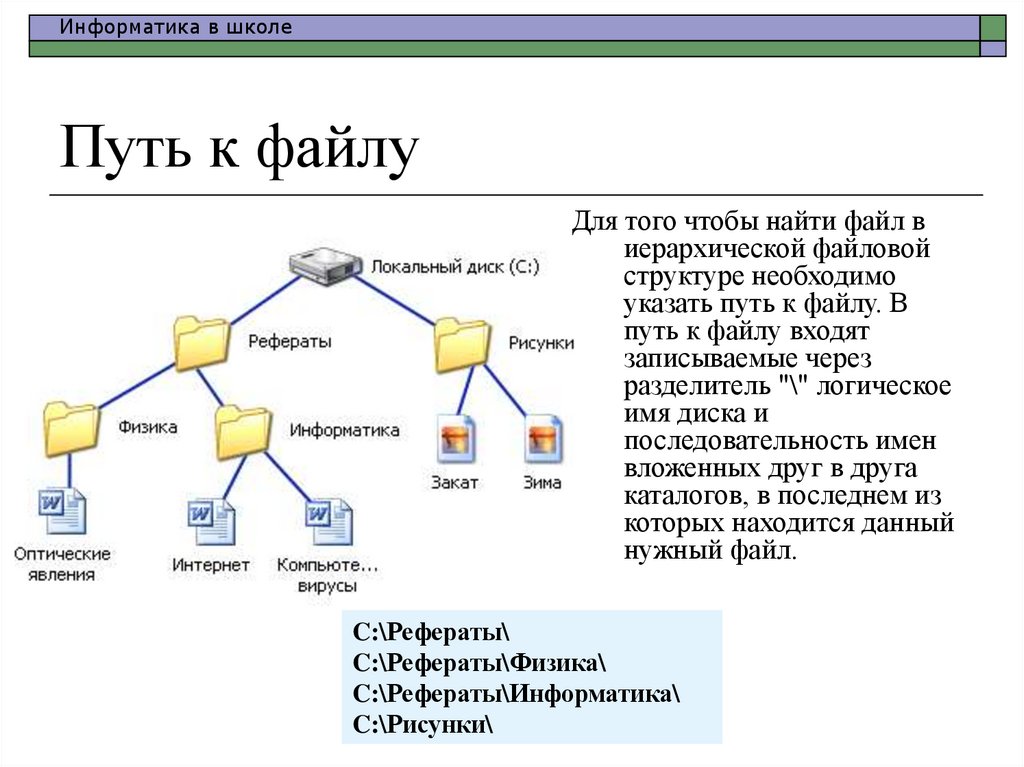 Путь к файлу