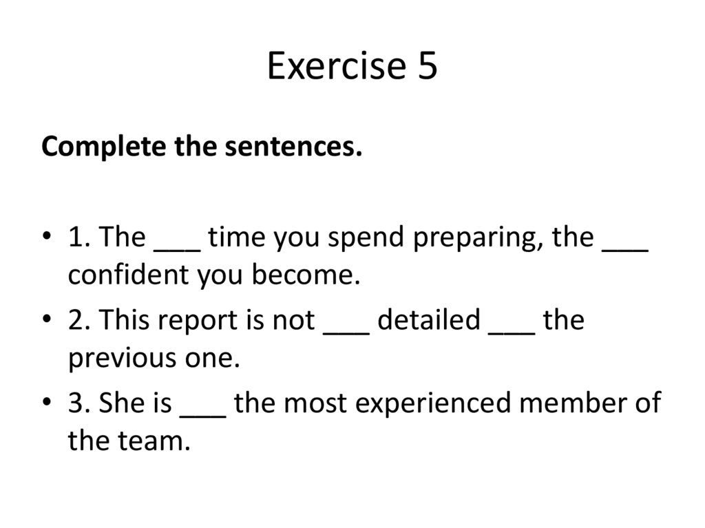 Exercise 5