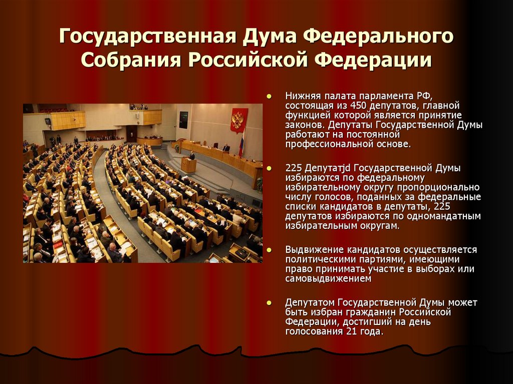 Государственная Дума Федерального Собрания Российской Федерации