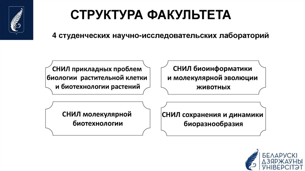 СТРУКТУРА ФАКУЛЬТЕТА