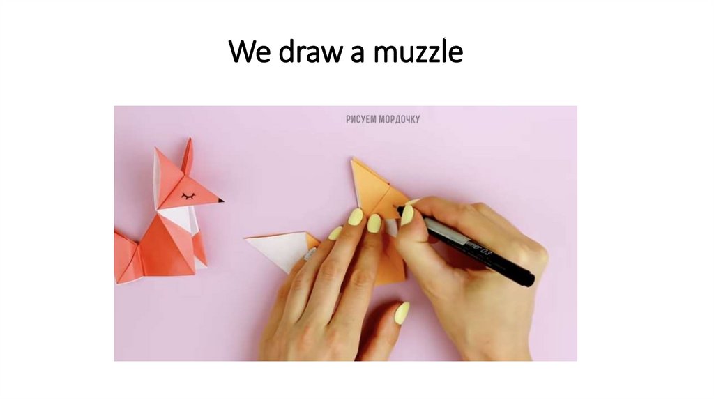 We draw a muzzle