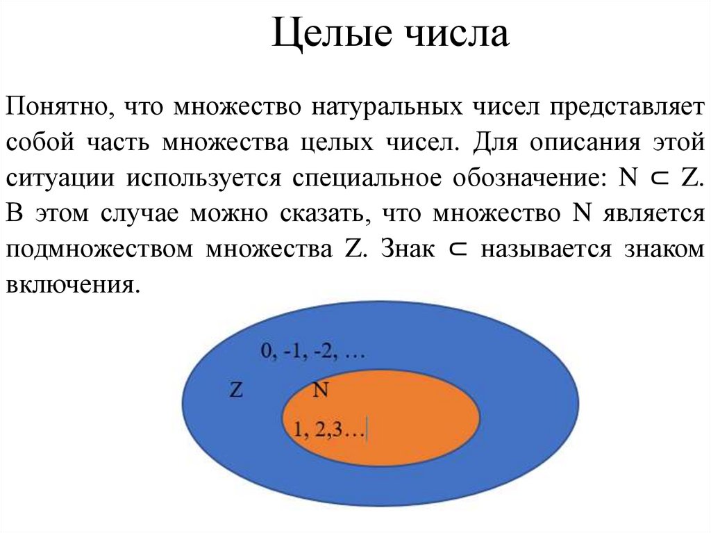 Целые числа