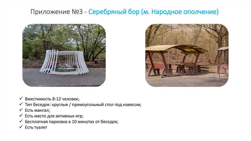 Приложение №3 - Серебряный бор (м. Народное ополчение)