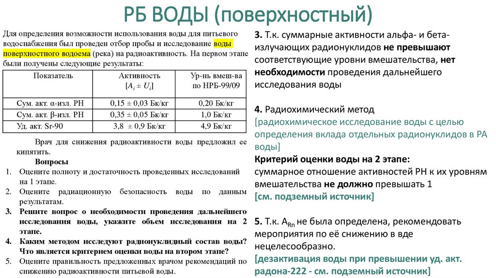 РБ ВОДЫ (поверхностный)