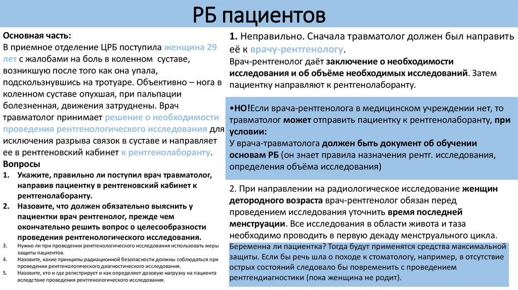 РБ пациентов