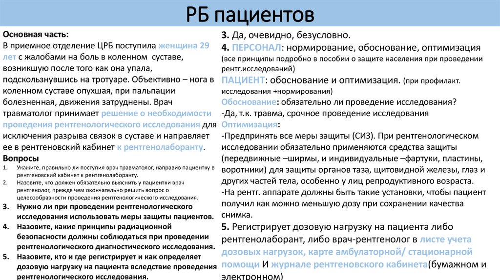 РБ пациентов