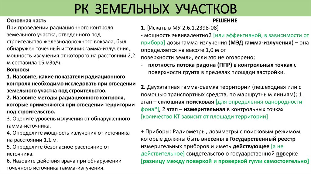 РК ЗЕМЕЛЬНЫХ УЧАСТКОВ