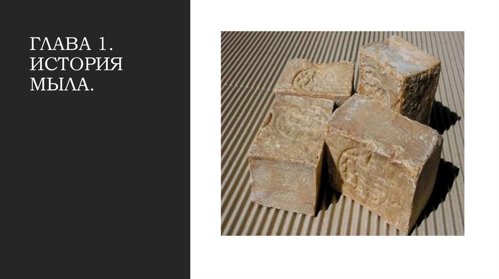 ГЛАВА 1. ИСТОРИЯ МЫЛА.