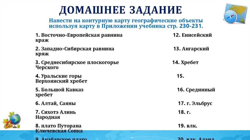 Домашнее задание