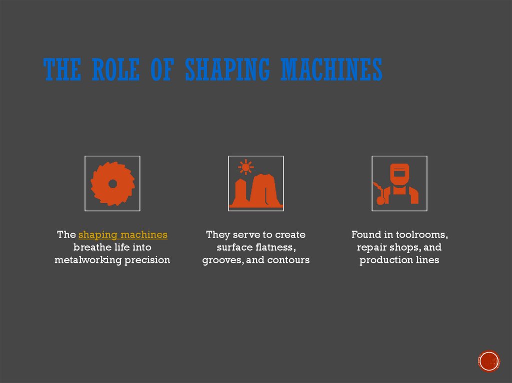 The Role of Shaping Machines